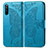 Custodia Portafoglio In Pelle Farfalla Cover con Supporto per Sony Xperia 10 III Blu