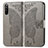 Custodia Portafoglio In Pelle Farfalla Cover con Supporto per Sony Xperia 10 III Lite Grigio