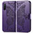 Custodia Portafoglio In Pelle Farfalla Cover con Supporto per Sony Xperia 10 III Lite Viola