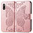 Custodia Portafoglio In Pelle Farfalla Cover con Supporto per Sony Xperia Ace II SO-41B Rosa