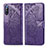 Custodia Portafoglio In Pelle Farfalla Cover con Supporto per Sony Xperia L4 Viola