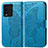 Custodia Portafoglio In Pelle Farfalla Cover con Supporto per Vivo iQOO 10 5G Blu