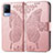 Custodia Portafoglio In Pelle Farfalla Cover con Supporto per Vivo V21 5G Rosa