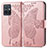 Custodia Portafoglio In Pelle Farfalla Cover con Supporto per Vivo Y30 5G Rosa