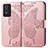 Custodia Portafoglio In Pelle Farfalla Cover con Supporto per Vivo Y74s 5G Rosa