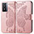 Custodia Portafoglio In Pelle Farfalla Cover con Supporto per Vivo Y76 5G Rosa