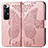 Custodia Portafoglio In Pelle Farfalla Cover con Supporto per Xiaomi Mi 10S 5G Rosa