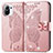 Custodia Portafoglio In Pelle Farfalla Cover con Supporto per Xiaomi Mi 11 Lite 5G NE Rosa