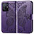 Custodia Portafoglio In Pelle Farfalla Cover con Supporto per Xiaomi Mi 11T 5G Viola