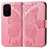 Custodia Portafoglio In Pelle Farfalla Cover con Supporto per Xiaomi Mi 11X 5G Rosa Caldo