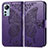 Custodia Portafoglio In Pelle Farfalla Cover con Supporto per Xiaomi Mi 12S 5G Viola