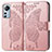 Custodia Portafoglio In Pelle Farfalla Cover con Supporto per Xiaomi Mi 12X 5G Rosa