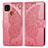 Custodia Portafoglio In Pelle Farfalla Cover con Supporto per Xiaomi POCO C31 Rosa Caldo