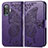 Custodia Portafoglio In Pelle Farfalla Cover con Supporto per Xiaomi Poco F3 GT 5G Viola