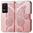 Custodia Portafoglio In Pelle Farfalla Cover con Supporto per Xiaomi Poco F4 5G Rosa