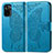 Custodia Portafoglio In Pelle Farfalla Cover con Supporto per Xiaomi Poco M5S Blu