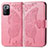 Custodia Portafoglio In Pelle Farfalla Cover con Supporto per Xiaomi Poco X3 GT 5G Rosa Caldo