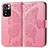 Custodia Portafoglio In Pelle Farfalla Cover con Supporto per Xiaomi Poco X4 NFC Rosa Caldo