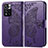 Custodia Portafoglio In Pelle Farfalla Cover con Supporto per Xiaomi Poco X4 NFC Viola