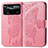 Custodia Portafoglio In Pelle Farfalla Cover con Supporto per Xiaomi Poco X4 Pro 5G Rosa Caldo