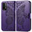 Custodia Portafoglio In Pelle Farfalla Cover con Supporto per Xiaomi Redmi 9 Power Viola