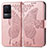 Custodia Portafoglio In Pelle Farfalla Cover con Supporto per Xiaomi Redmi K50 Pro 5G Rosa