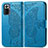 Custodia Portafoglio In Pelle Farfalla Cover con Supporto per Xiaomi Redmi Note 10 Pro 4G Blu