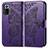 Custodia Portafoglio In Pelle Farfalla Cover con Supporto per Xiaomi Redmi Note 10 Pro Max Viola