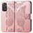 Custodia Portafoglio In Pelle Farfalla Cover con Supporto per Xiaomi Redmi Note 11 4G (2022) Rosa