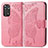 Custodia Portafoglio In Pelle Farfalla Cover con Supporto per Xiaomi Redmi Note 11 4G (2022) Rosa Caldo