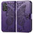 Custodia Portafoglio In Pelle Farfalla Cover con Supporto per Xiaomi Redmi Note 11 4G (2022) Viola