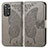 Custodia Portafoglio In Pelle Farfalla Cover con Supporto per Xiaomi Redmi Note 11 Pro 5G Grigio