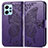 Custodia Portafoglio In Pelle Farfalla Cover con Supporto per Xiaomi Redmi Note 12 4G Viola