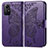 Custodia Portafoglio In Pelle Farfalla Cover con Supporto per Xiaomi Redmi Note 12S Viola