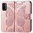 Custodia Portafoglio In Pelle Farfalla Cover con Supporto per Xiaomi Redmi Note 9 4G Rosa