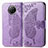 Custodia Portafoglio In Pelle Farfalla Cover con Supporto per Xiaomi Redmi Note 9 5G Lavanda