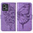 Custodia Portafoglio In Pelle Farfalla Cover con Supporto Y01B per Motorola Moto G Stylus (2023) 4G Lavanda