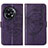 Custodia Portafoglio In Pelle Farfalla Cover con Supporto Y01B per OnePlus Ace 2 5G Viola