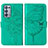 Custodia Portafoglio In Pelle Farfalla Cover con Supporto Y01B per Oppo Reno6 Pro 5G