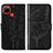 Custodia Portafoglio In Pelle Farfalla Cover con Supporto Y01B per Realme 7i RMX2193 Nero