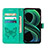 Custodia Portafoglio In Pelle Farfalla Cover con Supporto Y01B per Realme Q3 5G