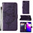Custodia Portafoglio In Pelle Farfalla Cover con Supporto Y01B per Samsung Galaxy A03 Core