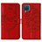 Custodia Portafoglio In Pelle Farfalla Cover con Supporto Y01B per Samsung Galaxy A12 5G Rosso