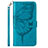 Custodia Portafoglio In Pelle Farfalla Cover con Supporto Y01B per Samsung Galaxy A23 4G Blu