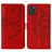 Custodia Portafoglio In Pelle Farfalla Cover con Supporto Y01B per Samsung Galaxy A31 Rosso