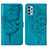 Custodia Portafoglio In Pelle Farfalla Cover con Supporto Y01B per Samsung Galaxy A32 5G