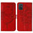 Custodia Portafoglio In Pelle Farfalla Cover con Supporto Y01B per Samsung Galaxy A51 5G Rosso