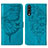 Custodia Portafoglio In Pelle Farfalla Cover con Supporto Y01B per Samsung Galaxy A70S