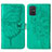 Custodia Portafoglio In Pelle Farfalla Cover con Supporto Y01B per Samsung Galaxy A71 4G A715