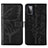 Custodia Portafoglio In Pelle Farfalla Cover con Supporto Y01B per Samsung Galaxy A72 5G Nero